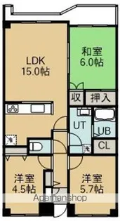 マンションリヴァージュ【3階】の間取り
